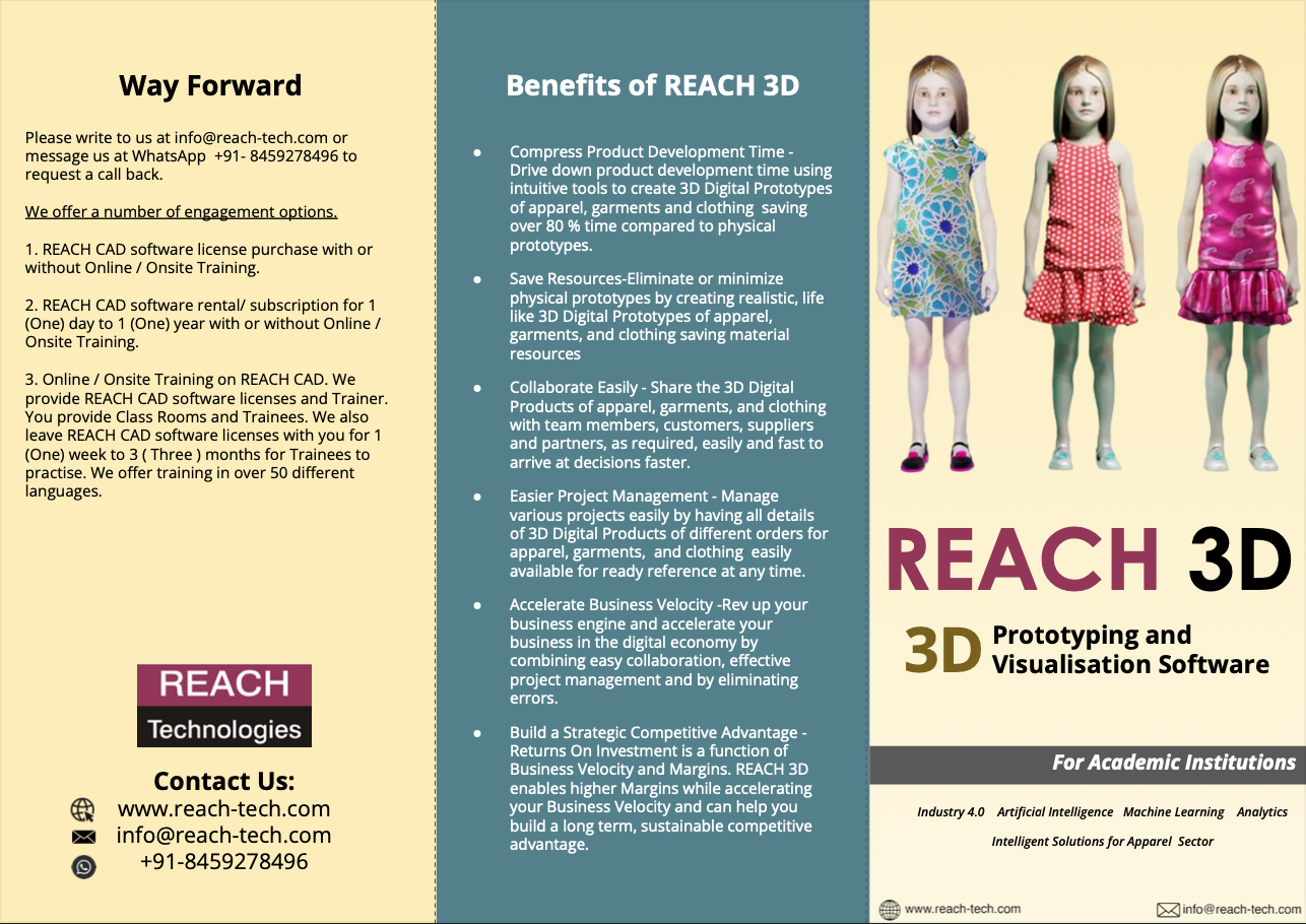 REACH 3D Academic Brochure Image
