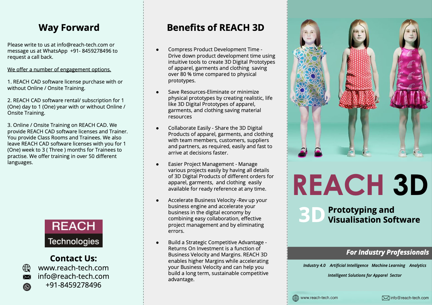 REACH 3D Professionals Brochure Image