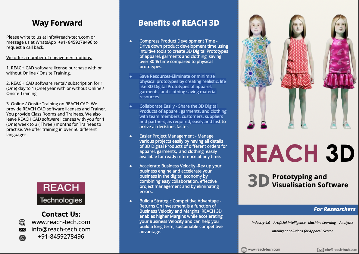 REACH 3D Researchers Brochure Image