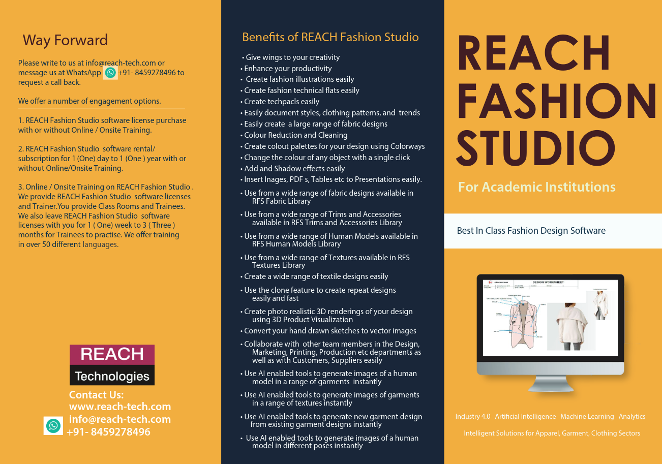 REACH Fashion Studio for Academia Brochure Image
