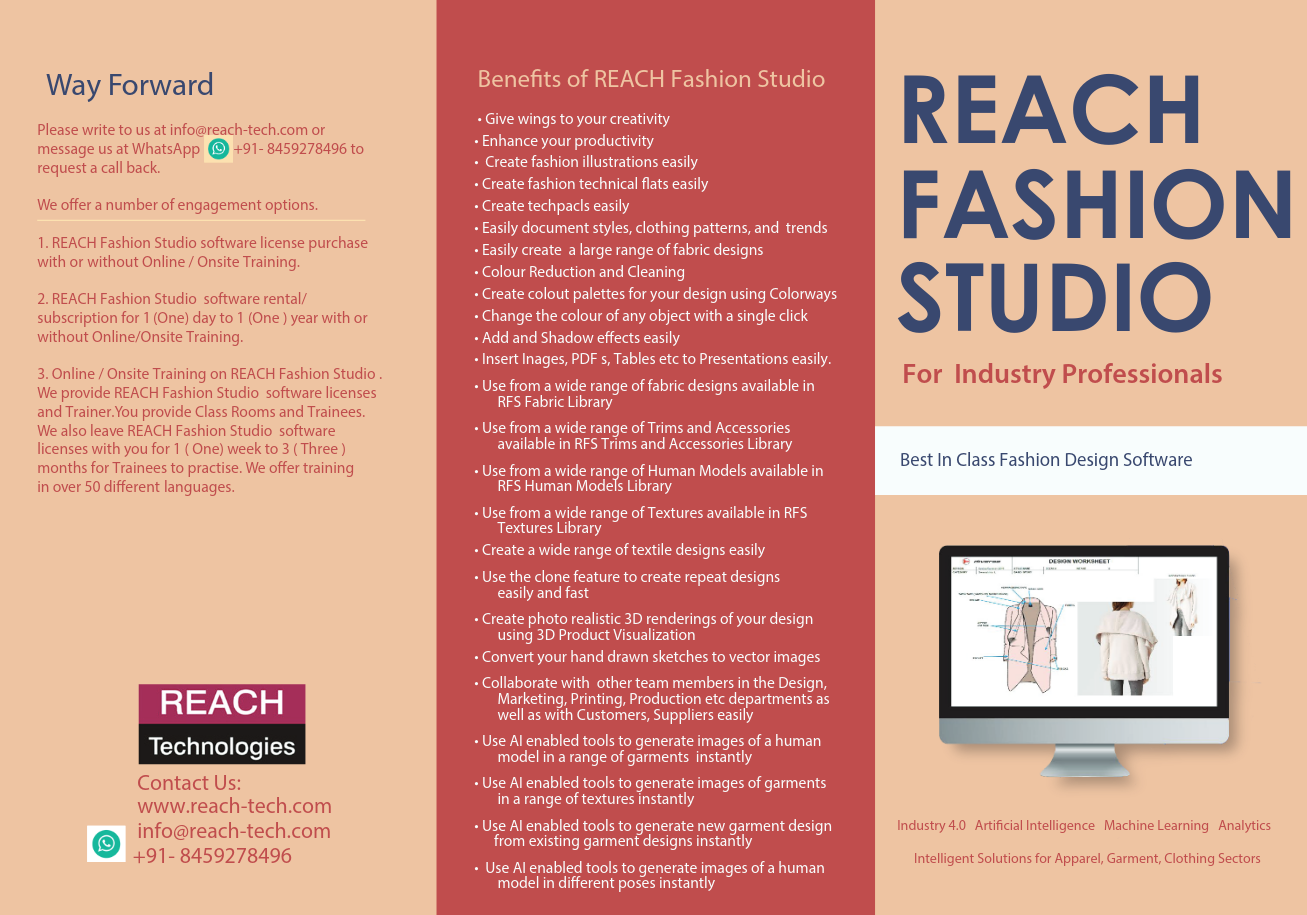 REACH Fashion Studio brochure for Professional Image