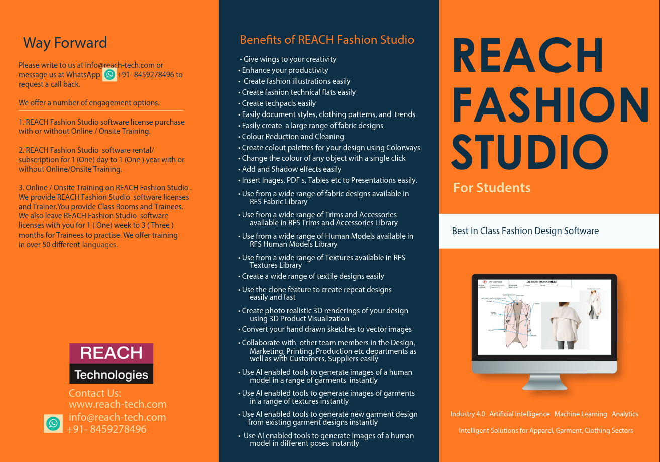 REACH Fashion Studio Brochure for Students Image